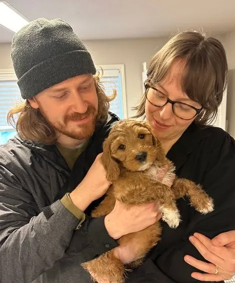 Stevie at eight weeks, going home